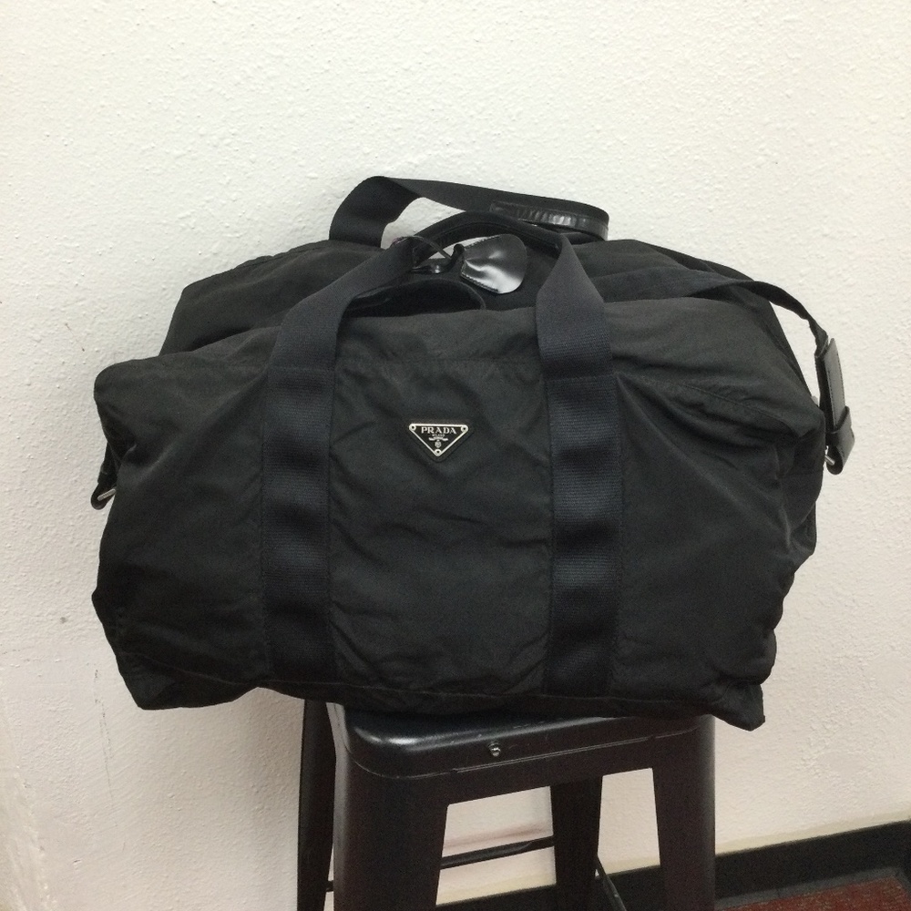Prada XXL Overnight Duffle Bag - Leather & Nylon
